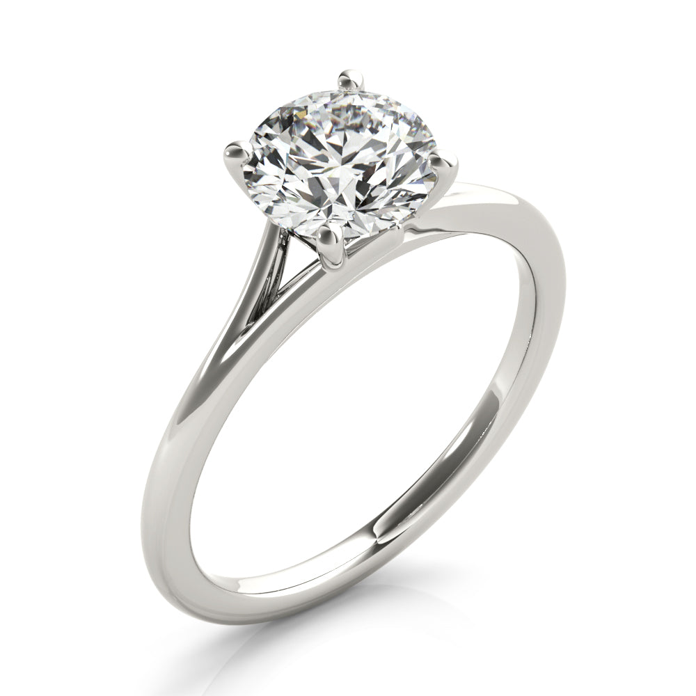Aria Round Diamond Solitaire Engagement Ring-VIRABYANI